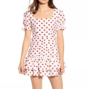 Anthropology Endless Rose Polka Dot Dress